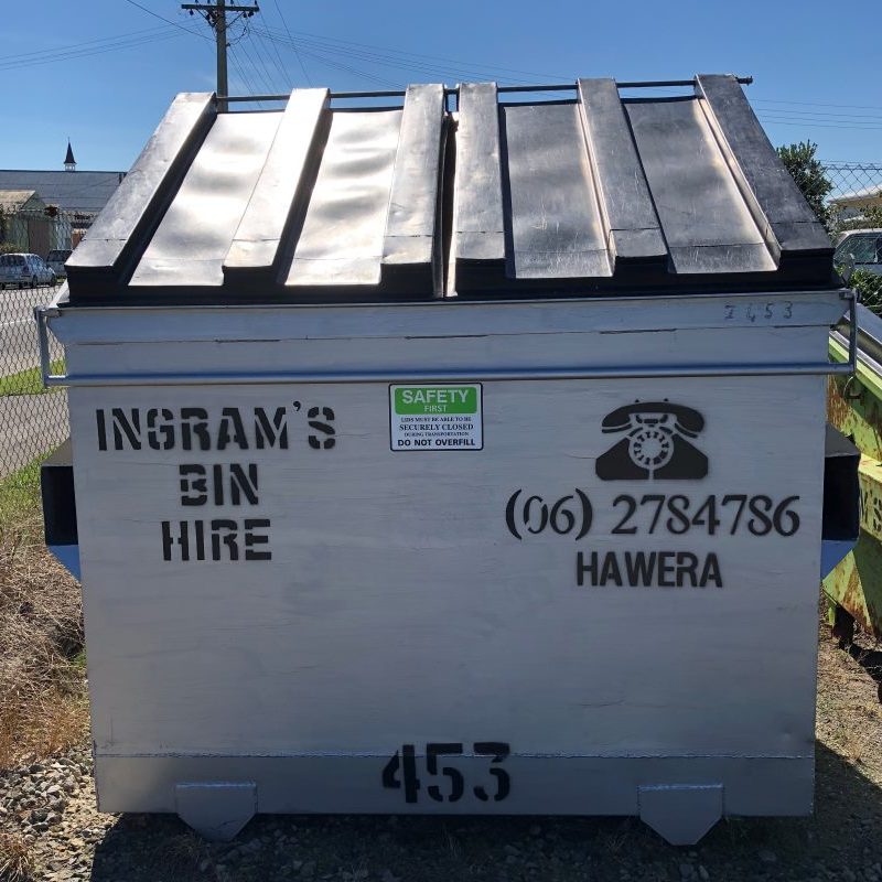 front loader bin